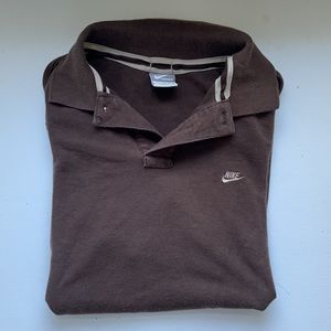 nike sportswear collared t-shirt
